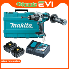 Máy khoan pin cầm tay Makita DDF486RTE Tăng mô-men xoắn ly hợp tối đa cho phép điều chỉnh mô-men xoắn ly hợp ngay cả khi siết chặt vào vật liệu cứng
