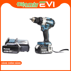 Máy khoan pin cầm tay Makita DDF489RTJ Lực siết tối đa khi vặn vít là 73N-m (cứng) và 40N-m (mềm), đảm bảo tính chính xác