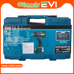 Máy khoan pin cầm tay Makita DHPSFX6 Tốc độ đập và tốc độ không tải điều chỉnh được: Có thể điều chỉnh tốc độ đập cao/thấp từ 0 – 28500 / 0 – 9000 lần/phút và tốc độ không tải cao/thấp từ 0 – 1900 / 0 – 600 vòng/phút, phù hợp với yêu cầu công việc