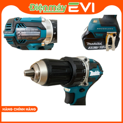 Máy khoan pin cầm tay Makita DDF484RFE Tích hợp 2 pin dung lượng cao 3.0AH và bộ sạc nhanh giúp sạc đầy nhanh chóng và sử dụng lâu dài