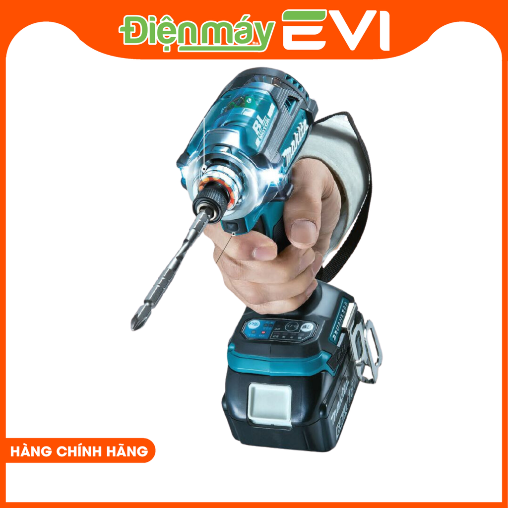 Máy bắn vít và chuyên vít pin Makita TD001GZ  Lực siết tối đa lên đến 220Nm. Khả năng : Ốc máy : M4 – M8 / Ốc tiêu chuẩn : M5 – M16 / Ốc đàn hồi cao : M5 – M14 / Ren thô (ren dài) : 22 – 125 mm / Chuôi lục giác : 6.35 mm