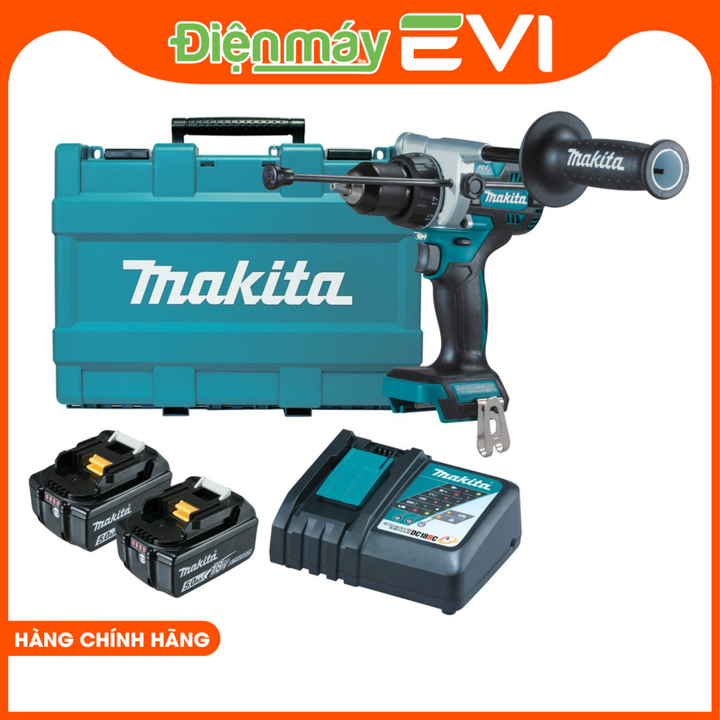 Máy khoan pin cầm tay Makita DHP486RTE Có khả năng thay đổi chế độ khoan/vặn với 21 mức điều chỉnh khác nhau để phù hợp với mọi nhu cầu sử dụng