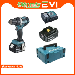 Máy khoan pin cầm tay Makita DDF484RTE Lực vặn tối đa lên tới 60N.m, giúp thực hiện các công việc lắp ráp, lắp đặt và sửa chữa dễ dàng và nhanh chóng
