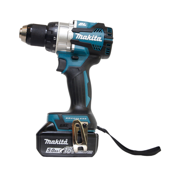 Máy khoan pin cầm tay Makita DDF489Z Lực siết tối đa khi vặn vít là 73N-m (cứng) và 40N-m (mềm), đảm bảo tính chính xác trong việc vặn vít các bộ phận