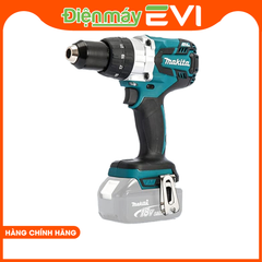 Máy khoan pin cầm tay Makita DHP481Z Có khả năng khoan và vặn vít đòi hỏi khắt khe nhất trong gỗ, nề và kim loại. Mô-men xoắn khóa 125Nm Max mang lại sức mạnh vô địch