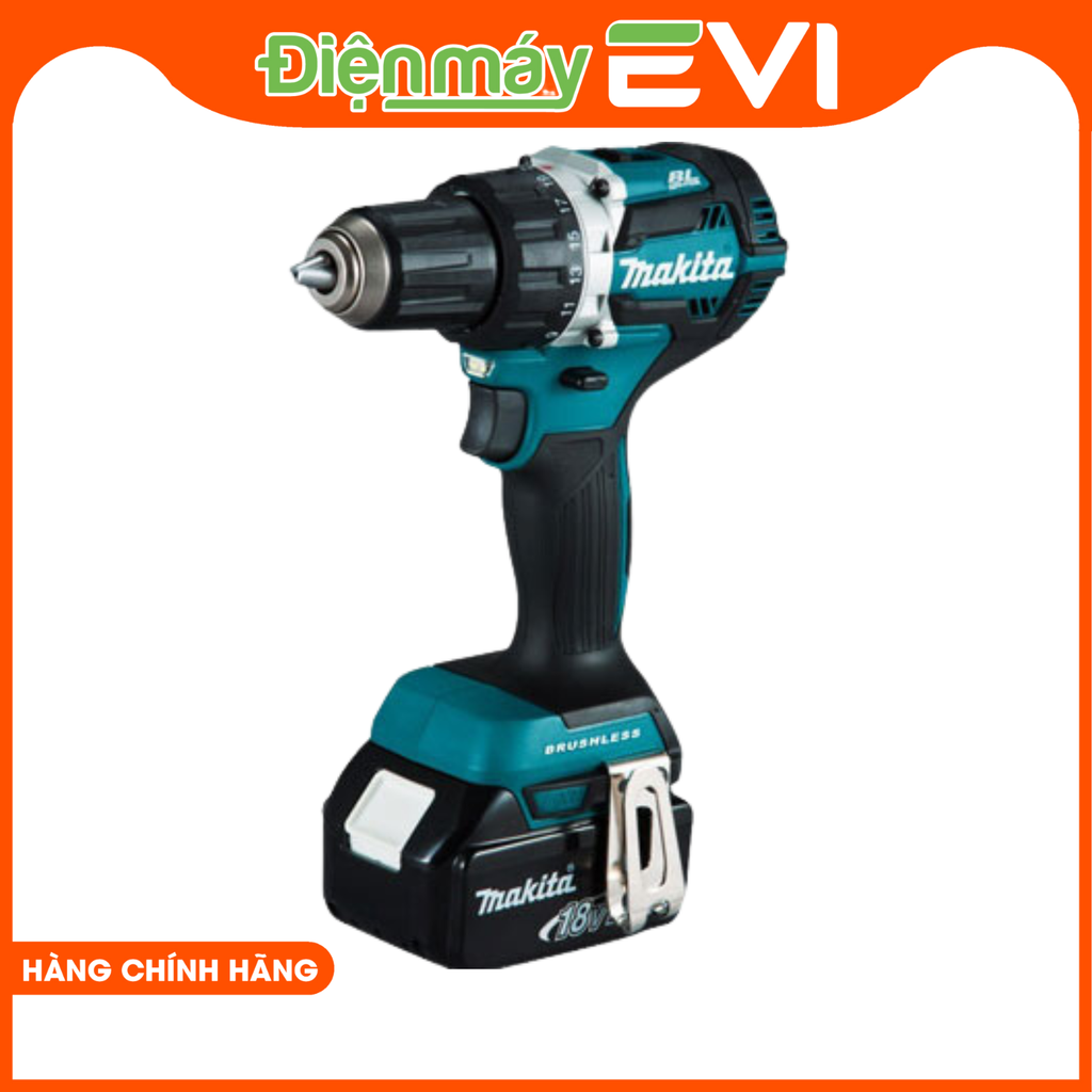 Máy khoan pin cầm tay Makita DDF484RTE Lực vặn tối đa lên tới 60N.m, giúp thực hiện các công việc lắp ráp, lắp đặt và sửa chữa dễ dàng và nhanh chóng