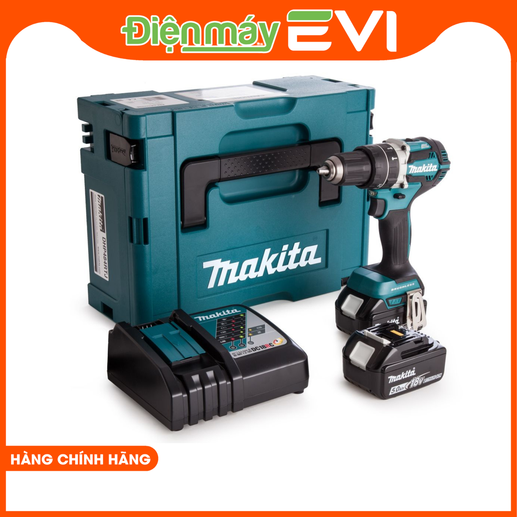 Máy khoan pin cầm tay Makita DDF482RAE Mô-men xoắn cực đại lên đến 62 Nm, giúp máy có độ mạnh mẽ cần thiết để xử lý các tác vụ khó khăn và phức tạp