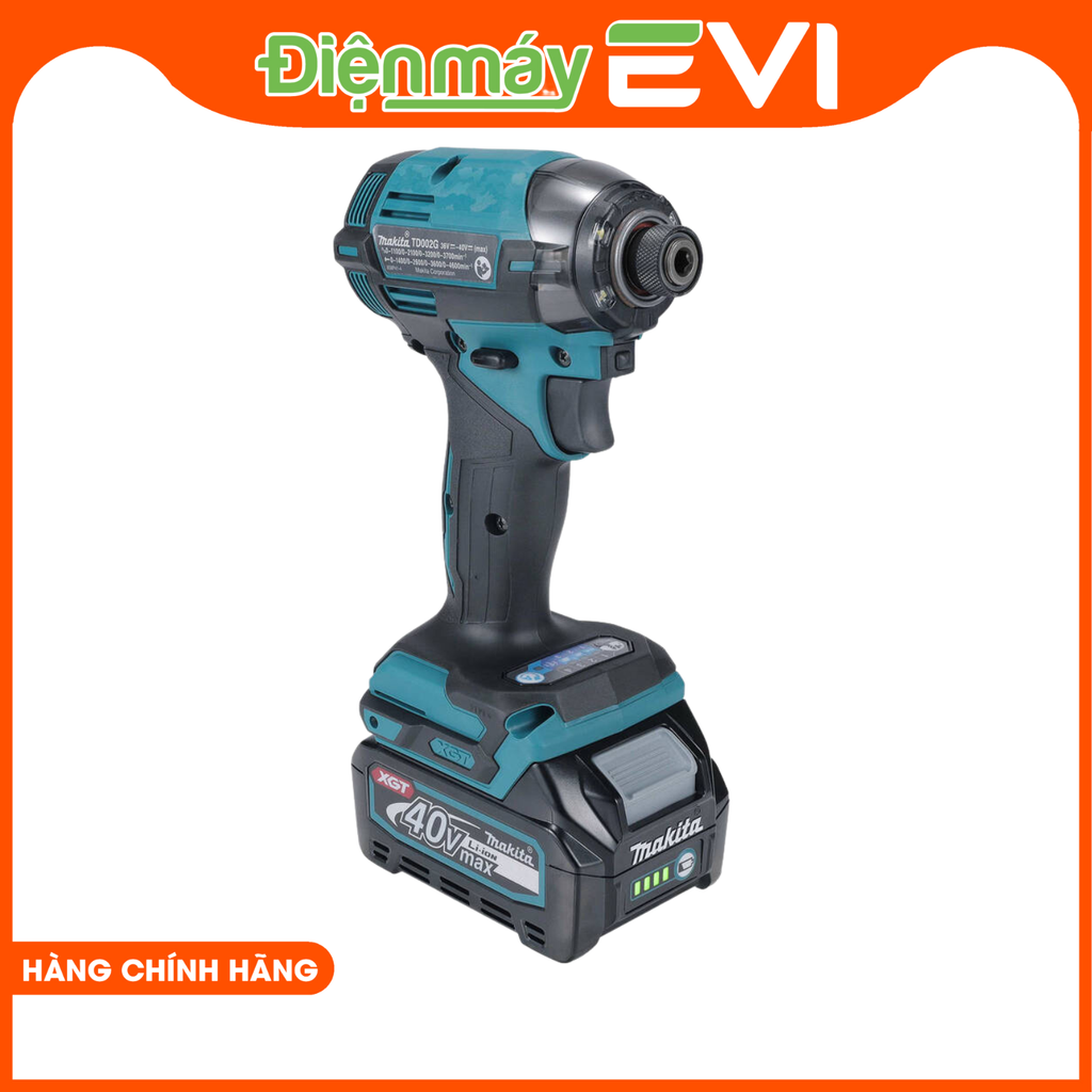 Máy bắn vít và chuyên vít pin Makita TD002G Được trang bị cơ chế mới “công nghệ lò xo kép”, TD002G cho phép vận hành thoải mái hơn trong nhiều ứng dụng từ siết vít nhẹ đến siết kim loại nặng