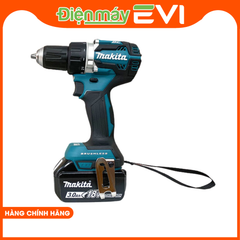 Máy khoan pin cầm tay Makita DDF484RFE Tích hợp 2 pin dung lượng cao 3.0AH và bộ sạc nhanh giúp sạc đầy nhanh chóng và sử dụng lâu dài