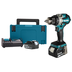 Máy khoan pin cầm tay Makita DDF489RTJ Lực siết tối đa khi vặn vít là 73N-m (cứng) và 40N-m (mềm), đảm bảo tính chính xác