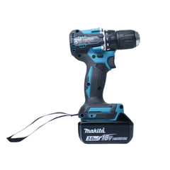 Máy khoan pin cầm tay Makita DDF487Z Động cơ mạnh mẽ, có thể khoan và vặn vít vào các vật liệu cứng như thép