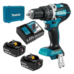 Máy khoan pin cầm tay Makita DHP484RTE Công suất khoan và vặn vít mạnh mẽ. Có khả năng điều chỉnh tốc độ và lực siết