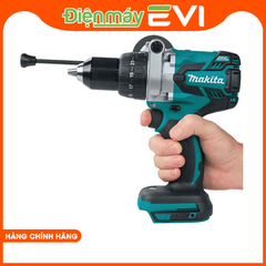 Máy khoan pin cầm tay Makita DHP481Z Có khả năng khoan và vặn vít đòi hỏi khắt khe nhất trong gỗ, nề và kim loại. Mô-men xoắn khóa 125Nm Max mang lại sức mạnh vô địch