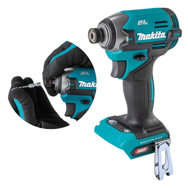 Máy bắn vít và chuyên vít pin Makita TD003GZ Máy có khả năng vặn được ốc tiêu chuẩn lên đến M16 và ren thô dài đến 125mm