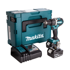 Máy khoan pin cầm tay Makita DDF484RTE Lực vặn tối đa lên tới 60N.m, giúp thực hiện các công việc lắp ráp, lắp đặt và sửa chữa dễ dàng và nhanh chóng