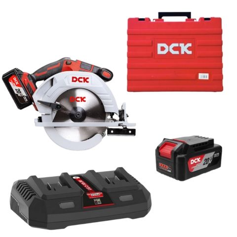 Máy cưa đĩa dùng pin DCK KDMY02-185(TYPE FK) Có khả năng cắt vát từ 0-45° Bao gồm 2Pin và Sạc