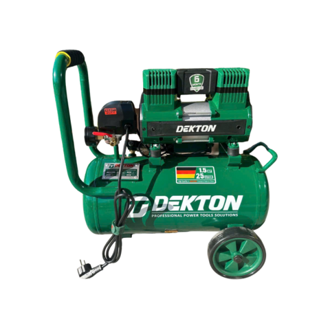 Máy nén khí không dầu 25L Dekton DK-AC2825 Công suất 1100W, 1.5HP. Áp lực lên đến 8bar