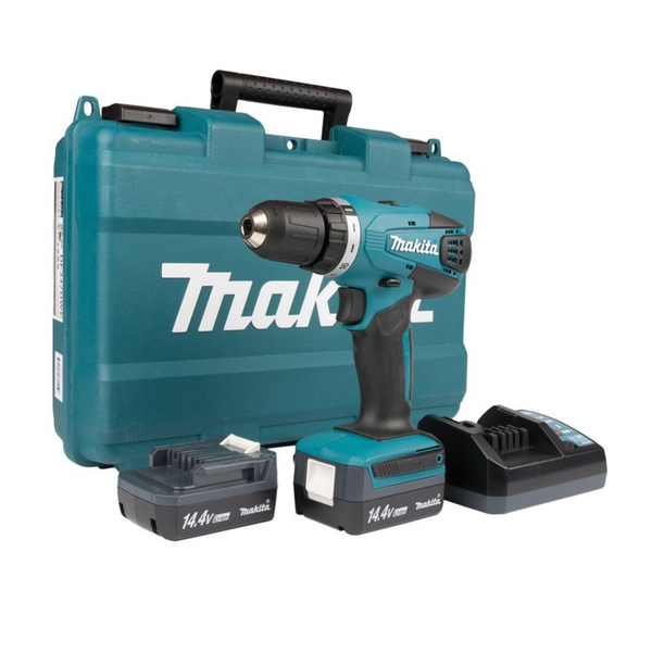 Máy khoan pin cầm tay Makita HP347D001 Với công suất cao, máy có khả năng xử lý công việc khoan, búa, và vặn vít một cách nhanh chóng và hiệu quả.