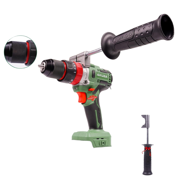 Máy khoan pin cầm tay Akuza K1 ATC chống vặn cổ tay. Đầu kẹp 13mm lực siết tối đa 107Nm