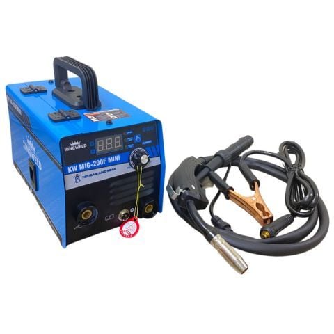 Máy hàn mig không dùng khí hai chức năng KingWeld KW Mig-200F Mini. Tặng cuộn dây lõi thuốc 1KG.