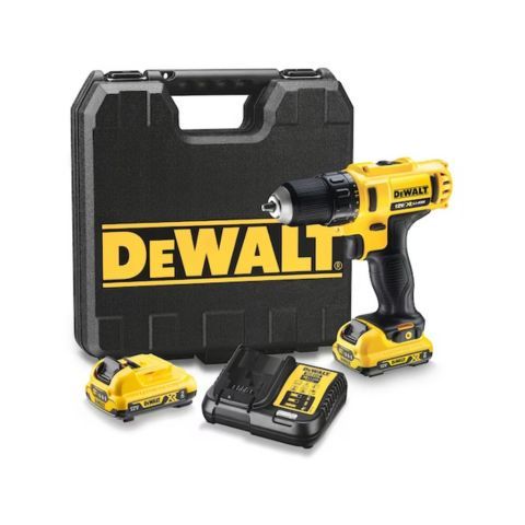 Máy khoan pin cầm tay Dewalt DCD710D2-GB Với 2 pin 2Ah, bộ sạc và hộp kit