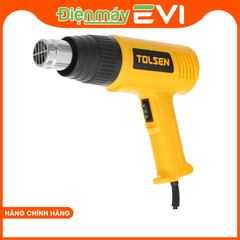 Máy khò hơi nóng TOLSEN 79100 2000W Có 2 mức lưu lượng gió với cấp 1 là 300 lít/phút, cấp 2 đạt 500 lít/phút, 2 mức nhiệt độ ở cấp 1 là 350°C trong khi cấp 2 cho 550°C