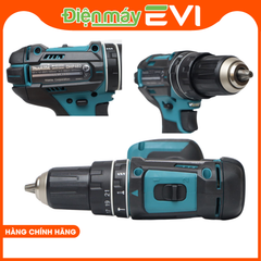Máy khoan pin cầm tay Makita DHP482Z Tốc độ đập cao/ thấp 0 – 28500 / 0 – 9000 l/p. Lực siết tối đa cứng và mềm 62Nm / 36Nm