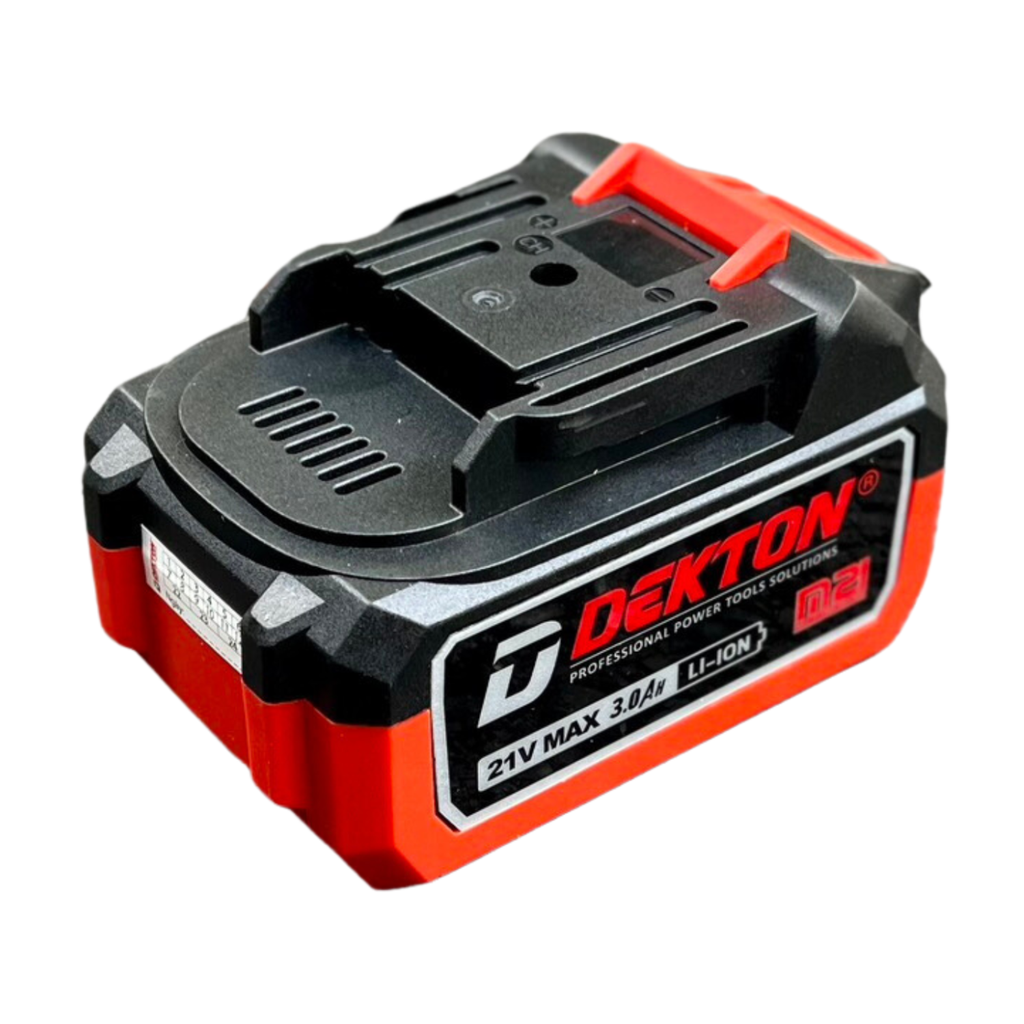 Pin phổ thông Makita Dekton M21-B3A5C (3Ah) màu đỏ, vỏ pin chống cháy