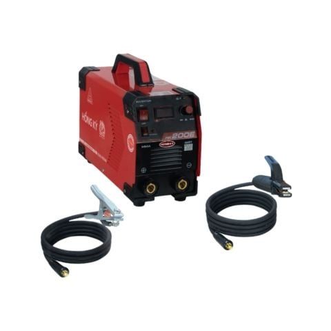 Máy hàn que Hồng Ký HK 200E Hàn tốt được que từ 1.6mm–3.2mm, hàn tốt với que 2.5mm liên tục không sợ quá tải.