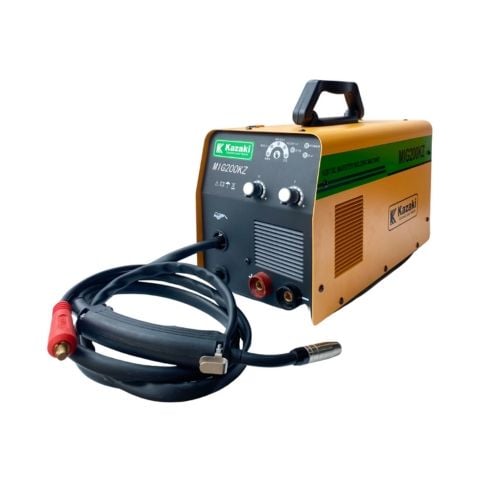 Máy hàn mig Kazaki 200KZ chu kỳ tải 60%, hiệu suất 80%, có đồng hồ điện tử hiển thị giúp bạn dễ dàng quan sát