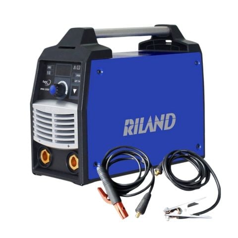 Máy hàn que Riland MMA 202GDM Sử dụng hai chức năng hàn que và tig quẹt. Hàn liên tục que 3.2mm, có thể hàn que 4.0mm