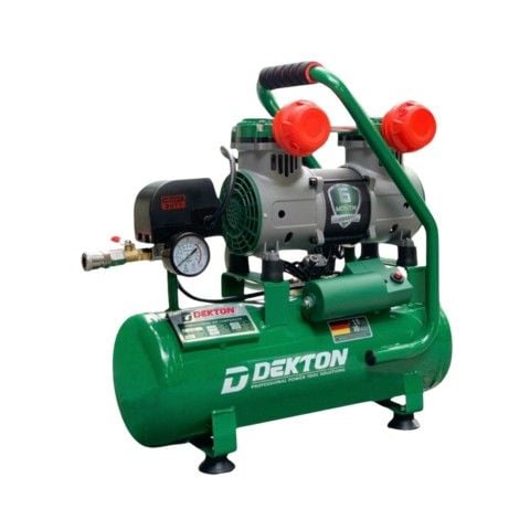 Máy nén khí không dầu Dekton DK-AC2910 công suất 1.5HP - 1250W. Lên khí nhanh chỉ 32 giây, thiết kế chống rung, giảm âm