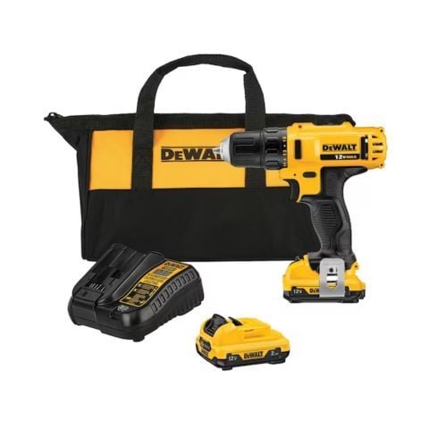 Máy khoan pin cầm tay Dewalt DCD710D2-GB Với 2 pin 2Ah, bộ sạc và hộp kit