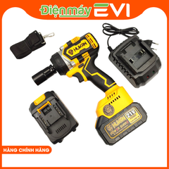 Máy siết bulong Hukan F60 Đầu bulong 2 TRONG 1 Vừa có thể gắn đầu mở bulong, vừa có thể gắn đầu bắt vít rất tiện dụng Motor ruột đồng 100% + Động cơ không chổi than siêu mạnh mẽ
