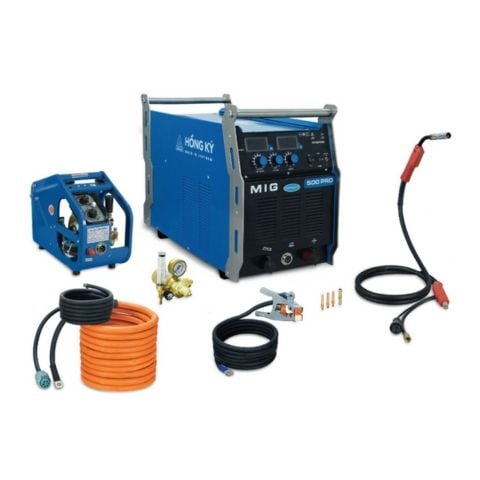 Máy hàn mig Hồng Ký MIG500Pro hàn tốt với dây hàn có đường kính 1.0 - 1.6 mm. Ứng dụng cho ngành công nghiệp nặng