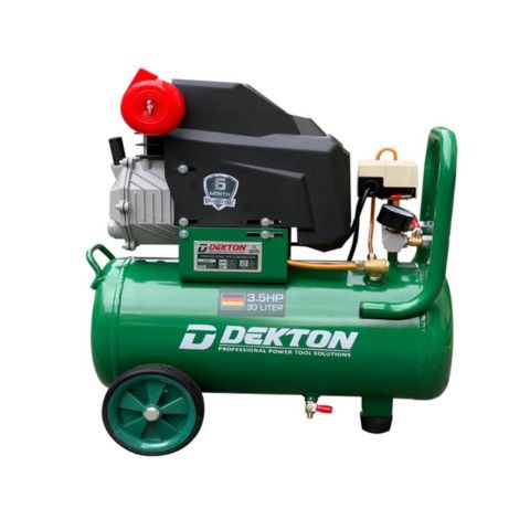 Máy nén khí có dầu 30L Dekton DK-AC30DR Công suất lớn 2500W áp lực 8Kg/cm2- 115 PSI Tốc độ lên hơi 170 L/Phút