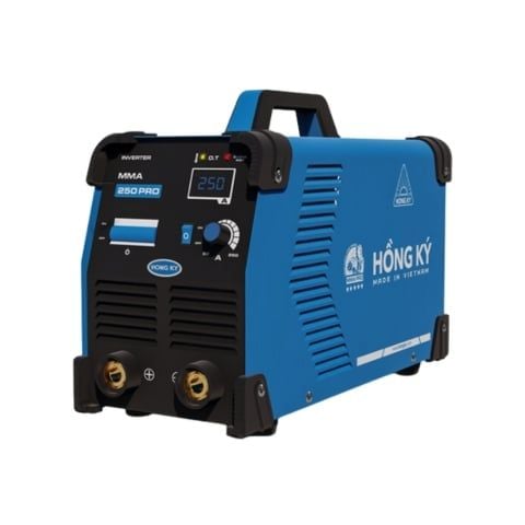 Máy hàn que Hồng Ký MMA250Pro hàn que 2.6 - 5mm, hàn que 4.0mm liên tục, hiệu suất 100%