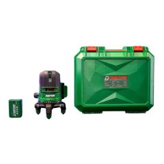 Máy cân bằng laser Dekton DK-LS0502 Gồm 1 tia ngang, 1 tia dọi tâm và 4 tia đứng, có thể chiếu sáng liên tục trong 10