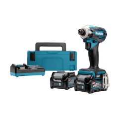 Máy bắn vít chuyên vít dùng pin Makita TD001GM201 Lực siết tối đa lên đến 220Nm. Được trang bị 2 pin 4.0Ah và sạc nhanh