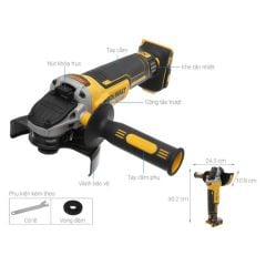 Máy mài góc pin Dewalt DCG405N-KR Công suất 800W Tốc độ không tải 9000 vòng/phút