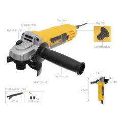 Máy mài góc Dewalt DW801-B1 Công suất 850W, đạt tốc độ không tải 11000 vòng/phút