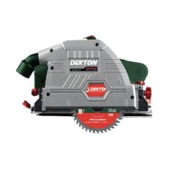 Máy cắt gỗ ray trượt pin M21-CGT140BL máy có kết nối hút bụi bên ngoài, khả năng làm việc gần tường đến 10mm dễ dàng.