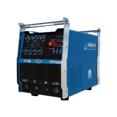 Máy hàn TIG Hồng Ký TIG 300XPro sử dụng kim TIG từ 1.6 - 3.2mm, hỗ trợ hàn que 2.6 - 5.0mm