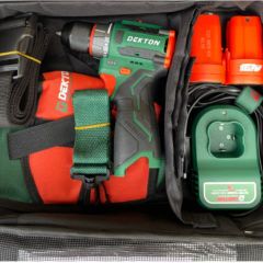 Máy khoan búa cầm tay Dekton D16-KB1055PRO Đầu kẹp không gỉ 10mm khoan tường 10mm khoan thép10 mm khoan gỗ 20mm