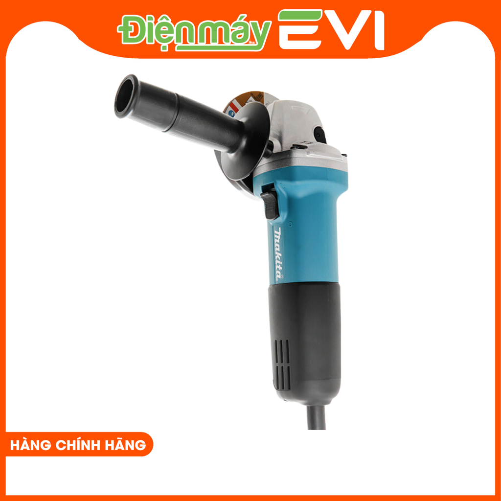 Máy mài điện Makita M9556HN Sở hữu công suất mạnh mẽ 840W, tốc độ không tải tối đa 11000 vòng/phút.