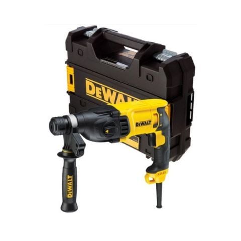 Máy khoan búa Dewalt  D25144K-B1 Công suất 900W, khoan sắt 13mm Cùng lực đập 3.2J