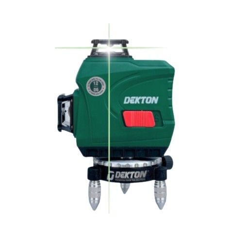 Máy cân bằng laser Dekton DK-LS1201 sử dụng 12 tia xanh. Có 2 chế độ điều chỉnh tia Laser