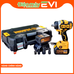 Máy siết bulong Hukan F60 Đầu bulong 2 TRONG 1 Vừa có thể gắn đầu mở bulong, vừa có thể gắn đầu bắt vít rất tiện dụng Motor ruột đồng 100% + Động cơ không chổi than siêu mạnh mẽ