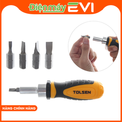 Bộ tua vít Tolsen 20041 (42 chi tiết) gồm nhiều mũi vít, đầu nối, chìa vít...