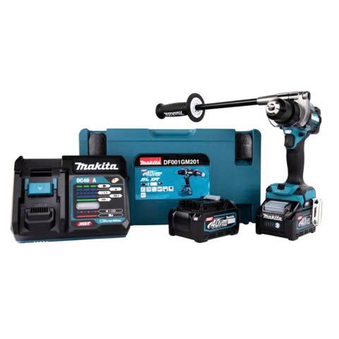 Máy khoan pin cầm tay Makita DF001GM201 Động cơ không chổi than giúp bạn làm việc trên mọi bề mặt vật liệu kể cả thép hay gỗ.